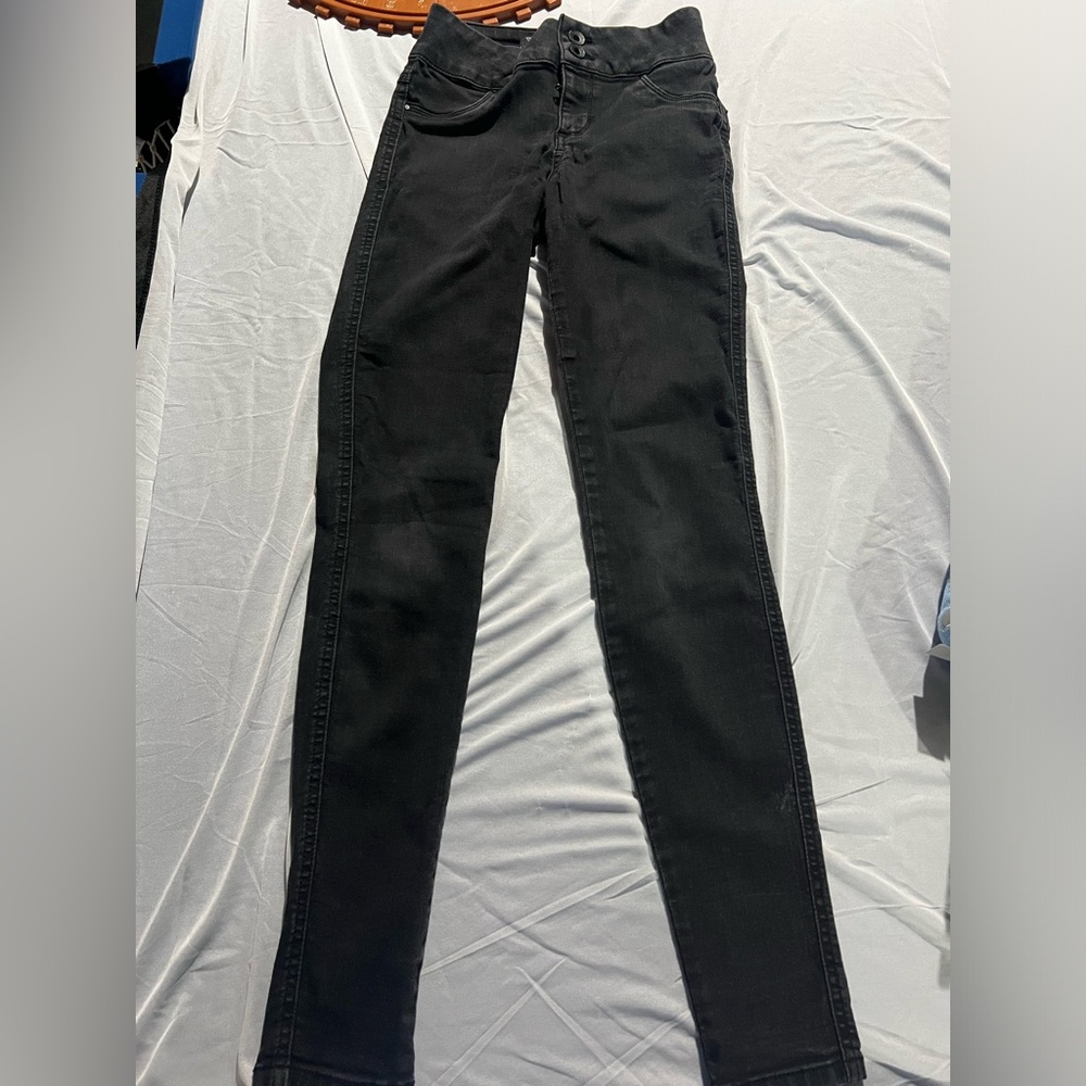 Black guess denim skinny jeans